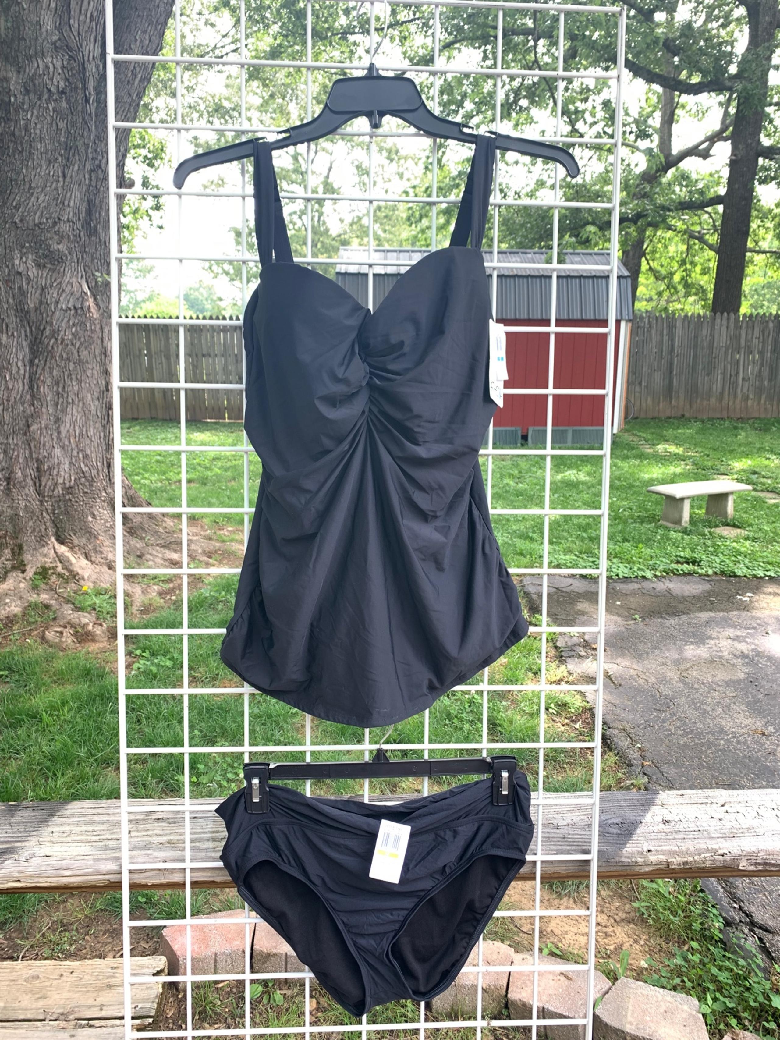 Athena swimsuit 2 pc 14/16 new tags bra built in slimming!