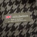 Chic Black and Gray 100% cashmere Houndstooth Scarf