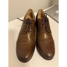 Frye Mens Leather Oxford Dress Shoes Size 9.5B Brown 74299 Lace Casual Classic