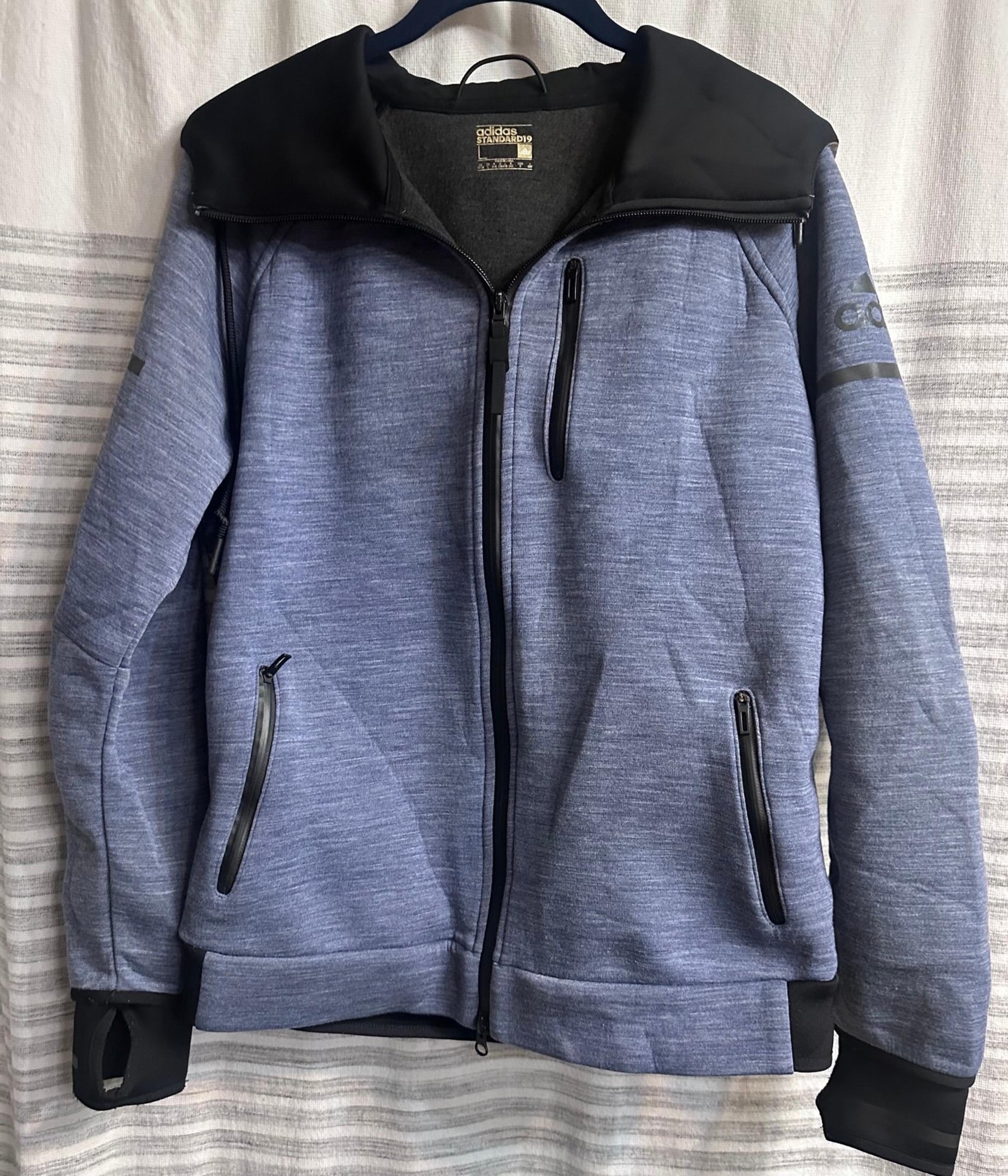 Adidas D19 Standard Reflective Hoodie/ full zip/ purple women’s Size large