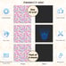 School Locker Magnetic Wallpaper - Pack of 12 Sheets - (Flowers vg07)