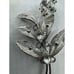 Vtg Sterling Silver Filigree Flower Brooch Pin Crystal Marquis Stones Signed CC
