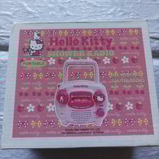 hello kitty shower radio pink vintage rare new