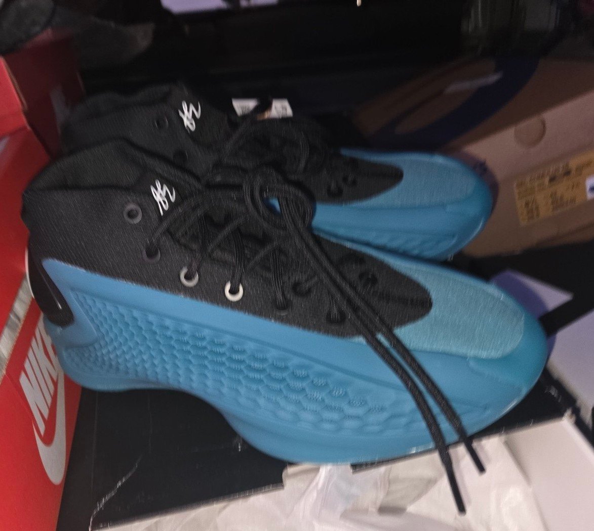 Adidas AE 1 Anthony Edwards Ice Blue basketball shoes youth size 5 NEW IN BOX