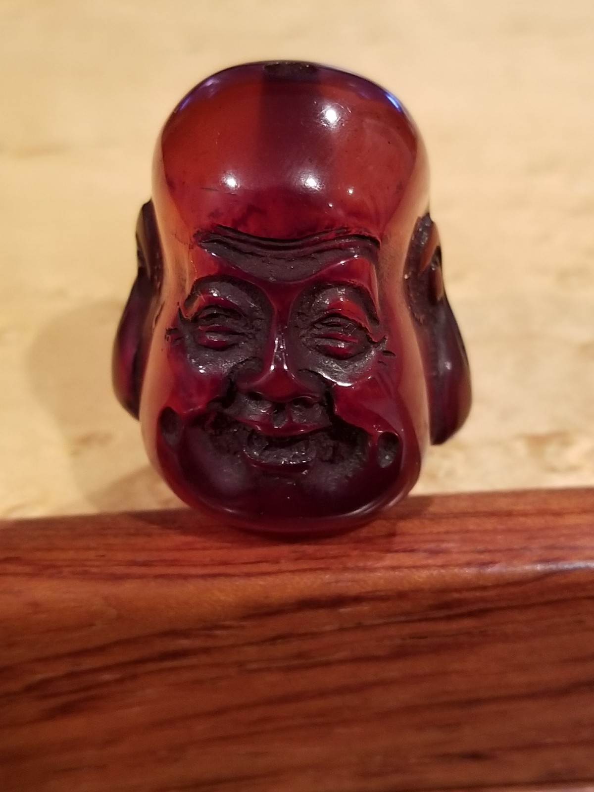 Vtg bakelite buddah head