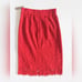 J. Crew Red Lace Pencil Skirt Lined Scallop Hem Knee Length Size 4 NWT