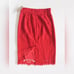 J. Crew Red Lace Pencil Skirt Lined Scallop Hem Knee Length Size 4 NWT