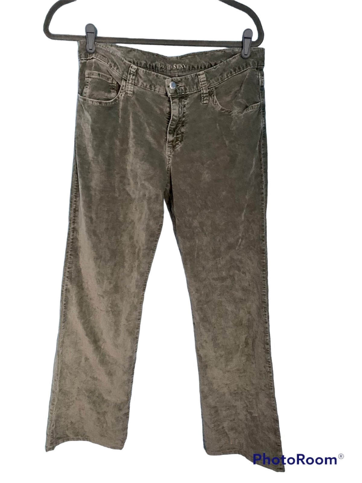 Dead Sexy Olive Green Fine Wale Corduroy Pants Y2K Size 30