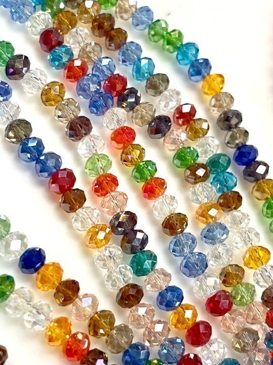 1000 Beads Lot Of 6mm Fire Polish Crystal Beads For DIY Jewelry Making
