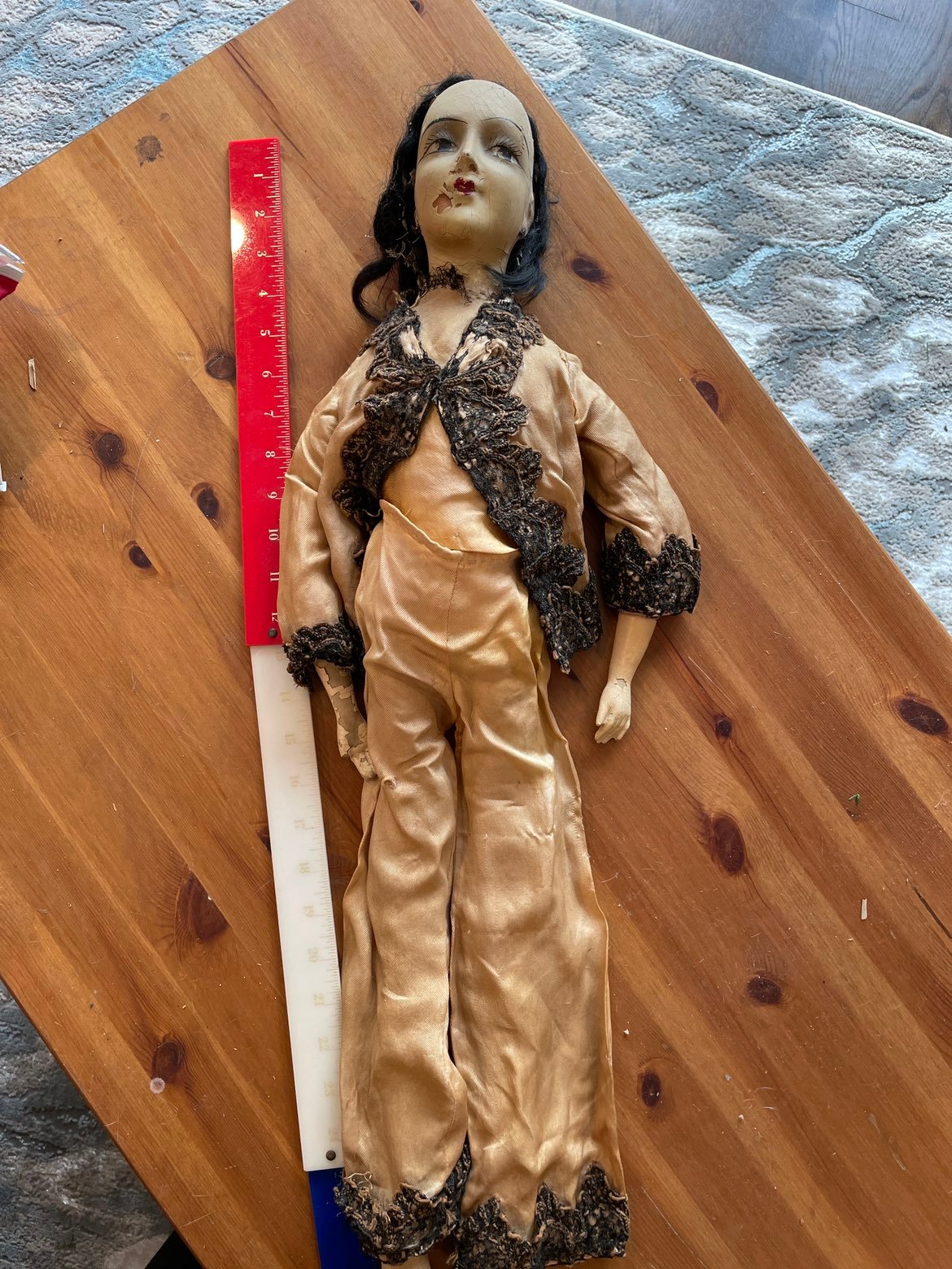 vintage /antique tall doll 29”