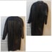 VINTAGE CHARLES KLINE Women's Black 100% Genuine Leather Trench Coat Size Medium