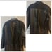 VINTAGE CHARLES KLINE Women's Black 100% Genuine Leather Trench Coat Size Medium