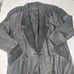 VINTAGE CHARLES KLINE Women's Black 100% Genuine Leather Trench Coat Size Medium