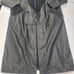 VINTAGE CHARLES KLINE Women's Black 100% Genuine Leather Trench Coat Size Medium