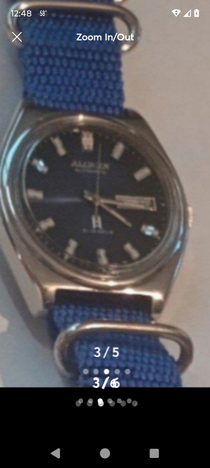 Vintage Allwyn 21 jewels beautiful men's wristwatch automatic