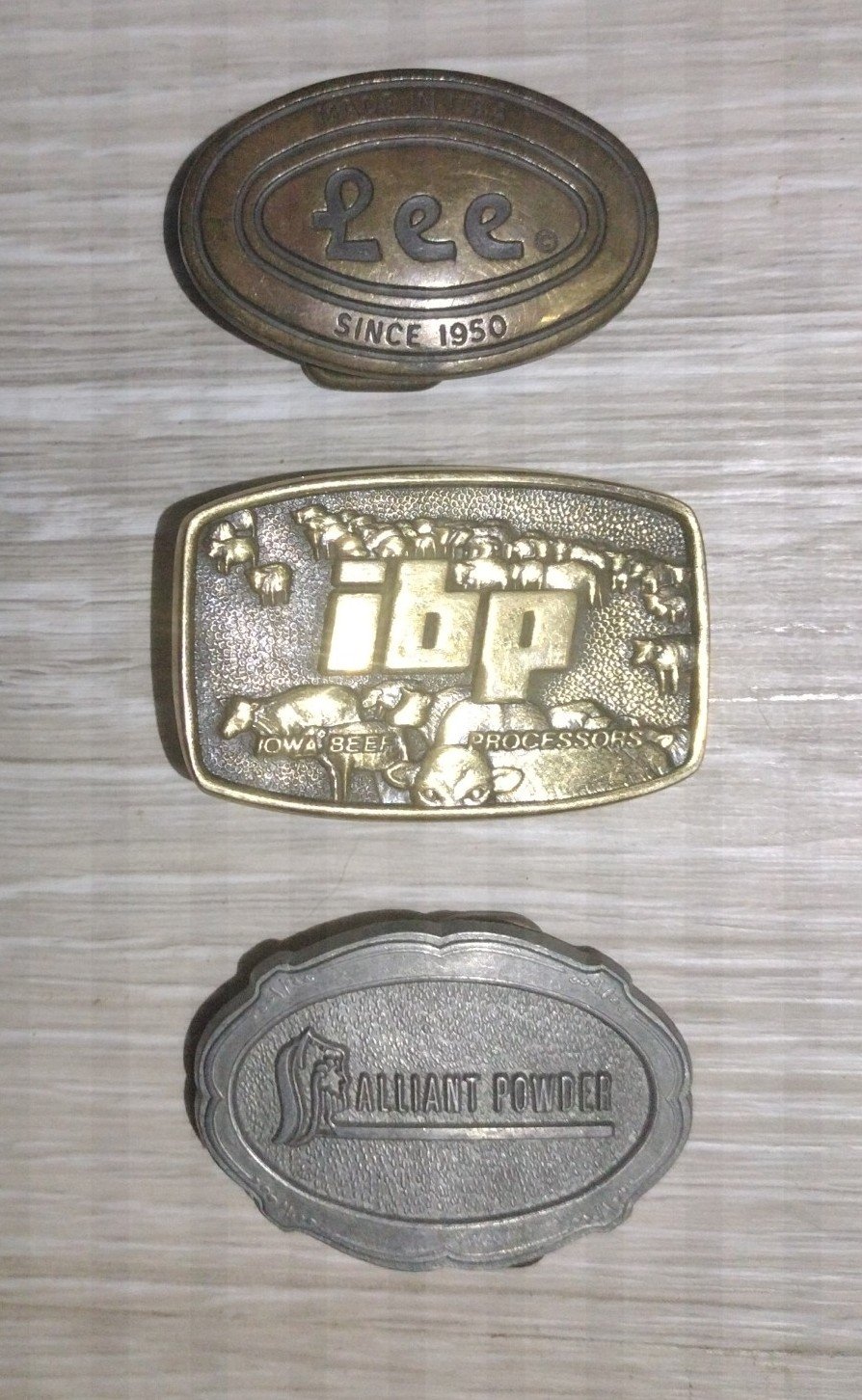 3 Vintage Kid Belt Buckle's