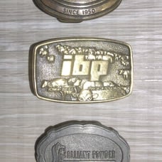 3 Vintage Kid Belt Buckle's