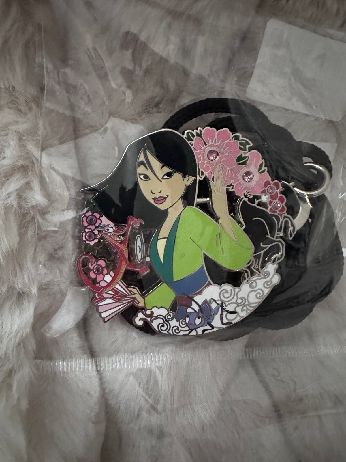 Disney Employee Center DEC Bolo Lanyard ID Tag LE 300 Princess Mulan
