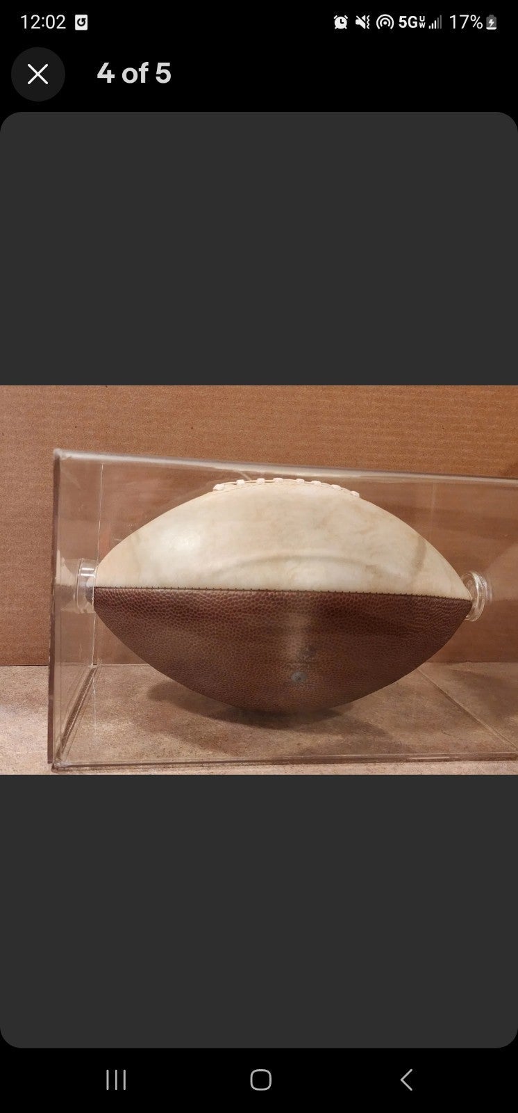Green newest Bay Packers football W/case