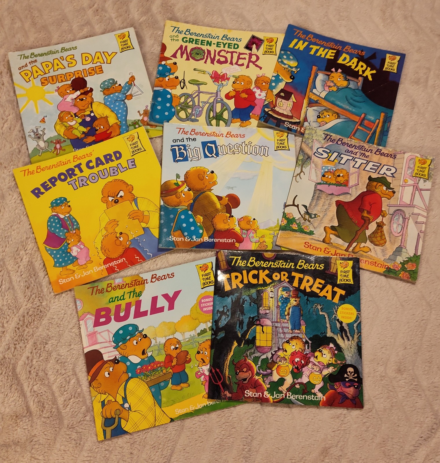 Vintage 80's The Berenstain Bears Book Bundle (8 Soft Backs)