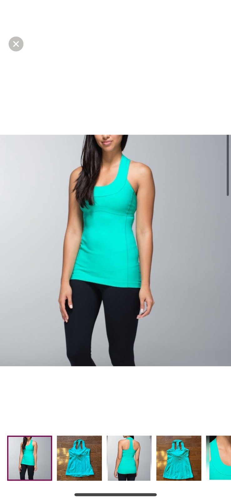 Lululemon Scoop Neck Tank Top*Luon-Bali Breeze-10