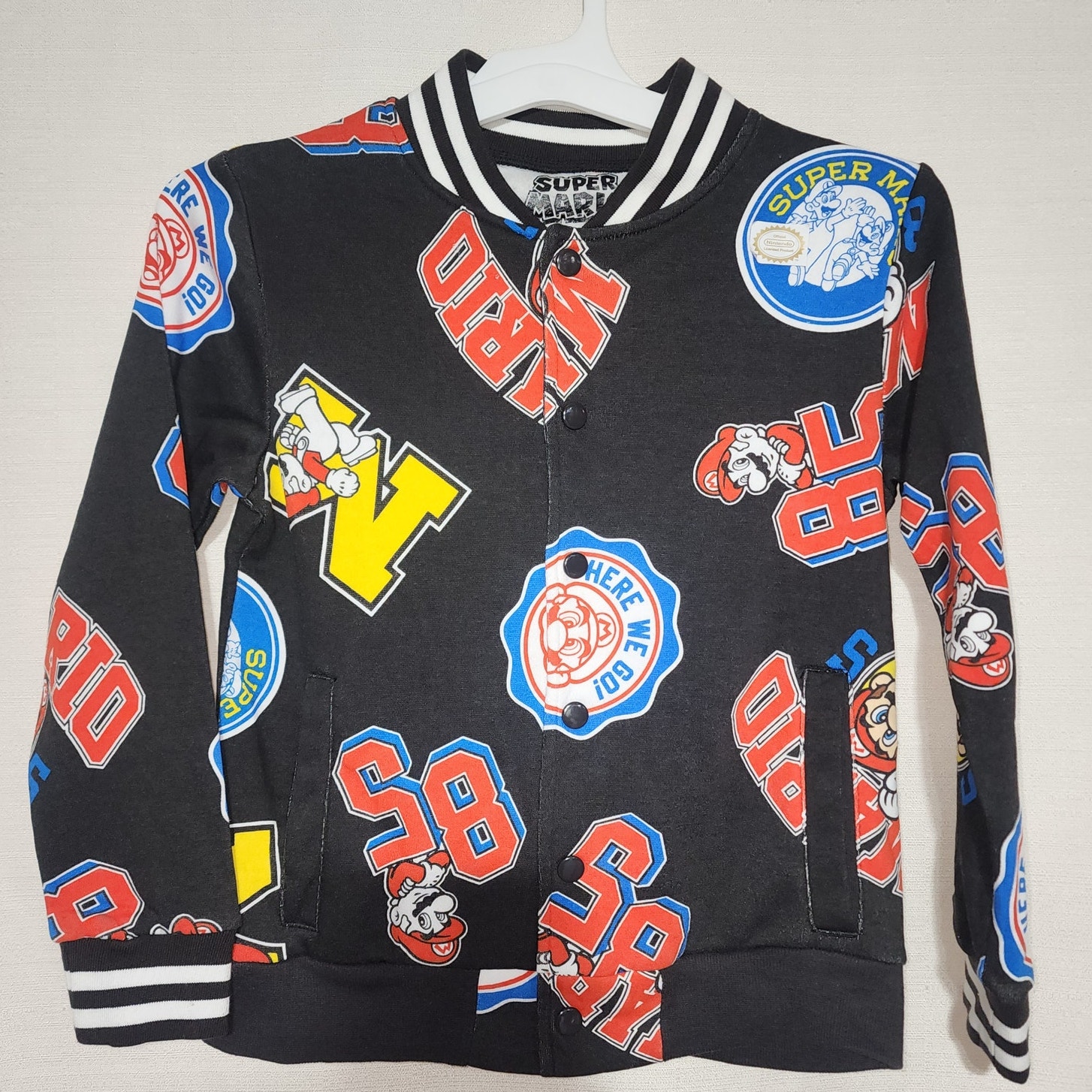 Super Mario size small kids jacket