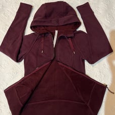 EUC! *RARE♥️Lululemon SCUBA HOODIE *PLUSH ♥️Gold Zip (HEATHERED DARK ADOBE) 4/6