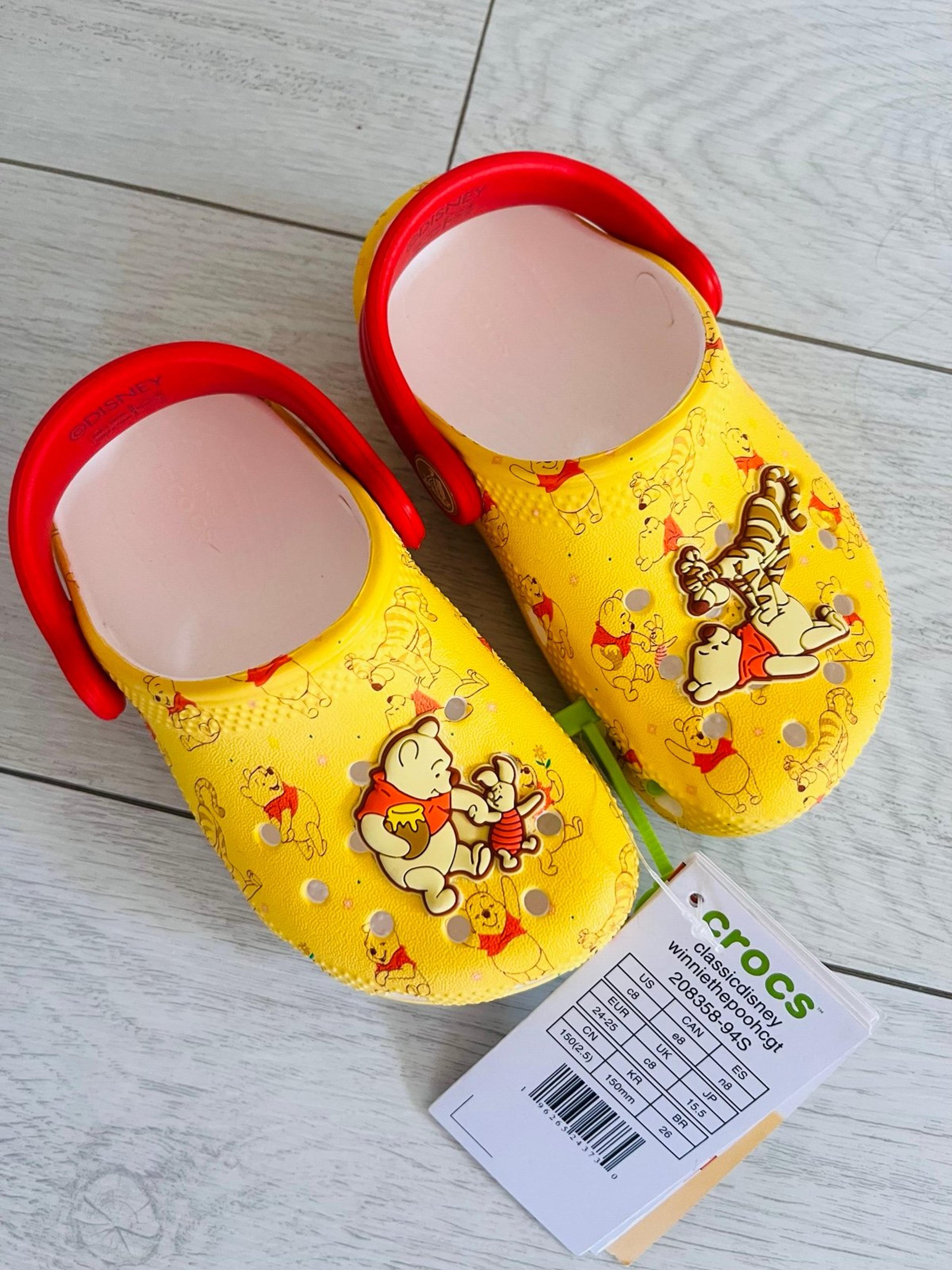 Crocs toddler size 10 NWT CROCS TODDLER GIRL WINNIE THE POOH DISNEY CROCS CLOGS