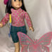 MULTI GLITTER American Girl doll holder