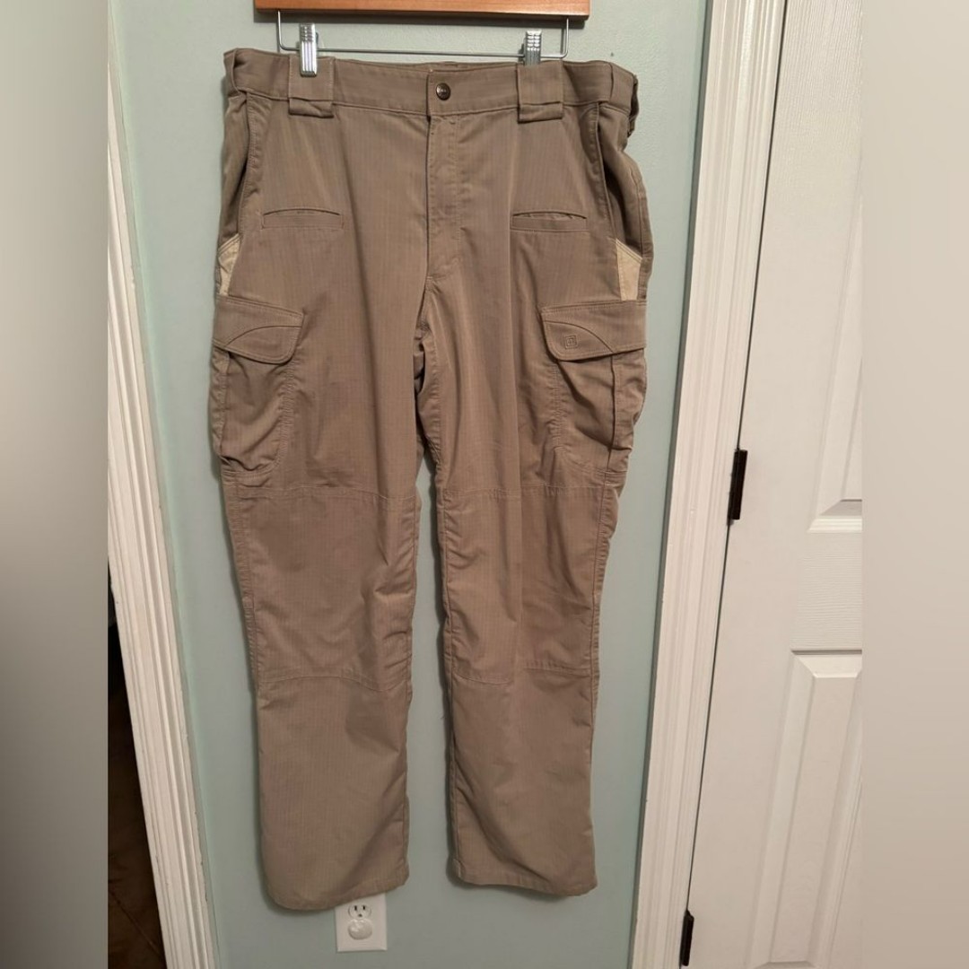 5.11 Tactical Tan Cargo Pants Durable Utility Design SZ 36/32