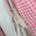 Vintage 70s Polo Shirt Women's Large Baby Pink Checkered Collar Sweet Top