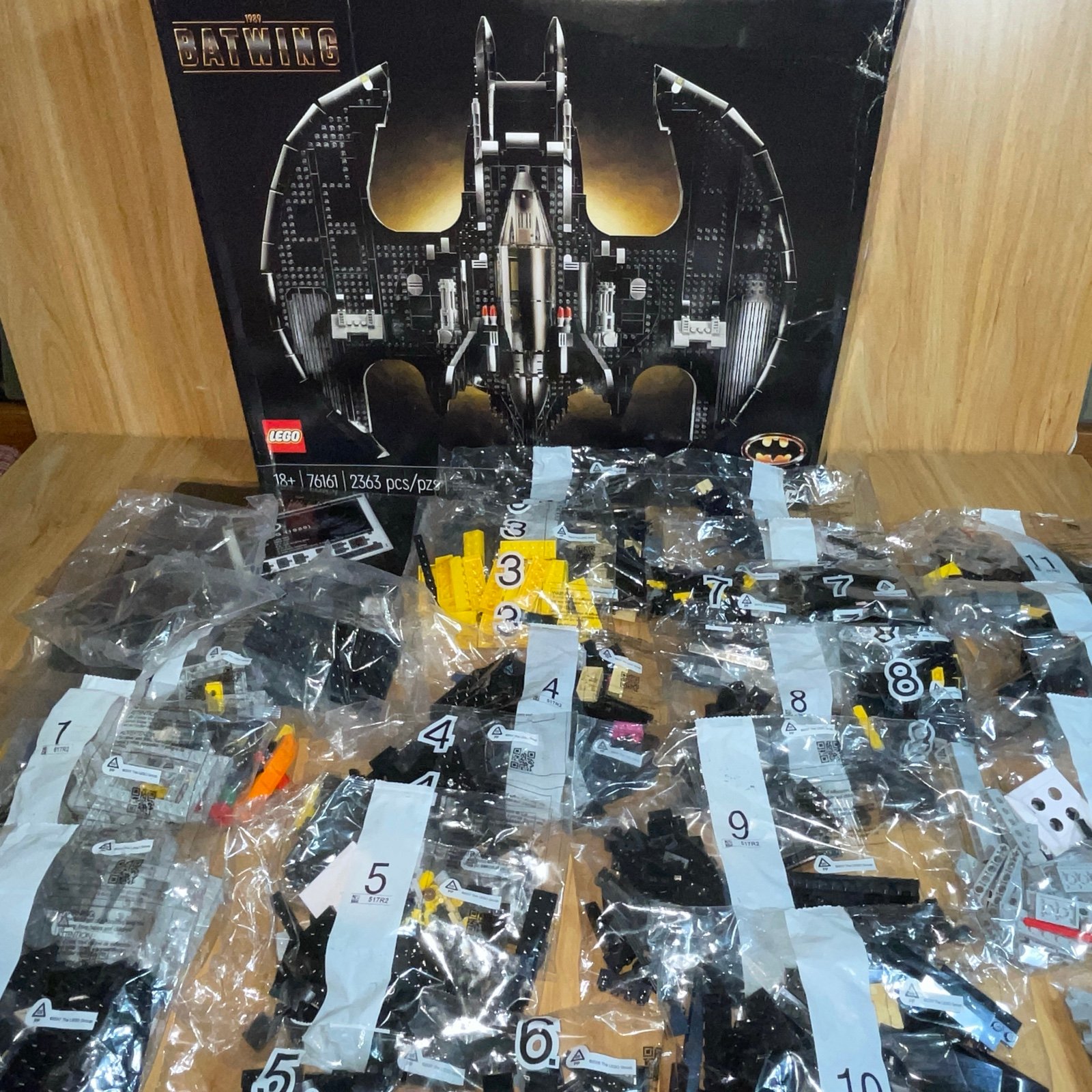 SEALED BAGS - Lego Batman 1989 Batwing Set 76161