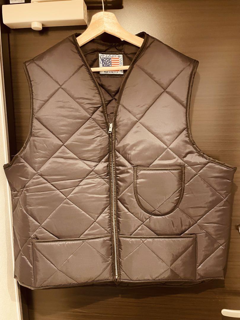 SNAP-IT WEAR Gray Quilted Vest XL Black