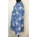 PrintFresh Blue Snow Leopard Long Sleeve Pajama Lounge Top Cotton Women's SMALL