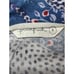 PrintFresh Blue Snow Leopard Long Sleeve Pajama Lounge Top Cotton Women's SMALL