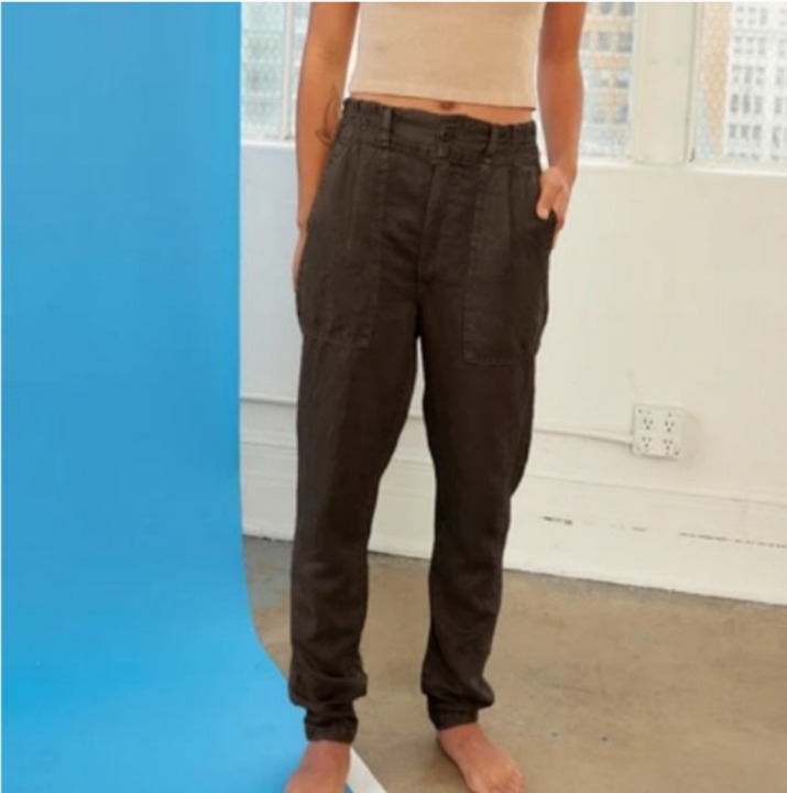 AMO Drapey Army Pant Washed Black 25