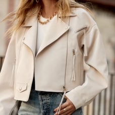 Croc Vegan Leather Jacket