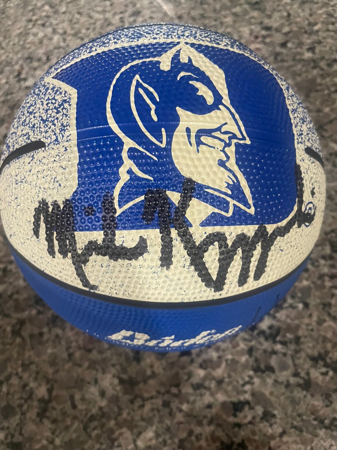 Mike krzyzewski autographed basketball