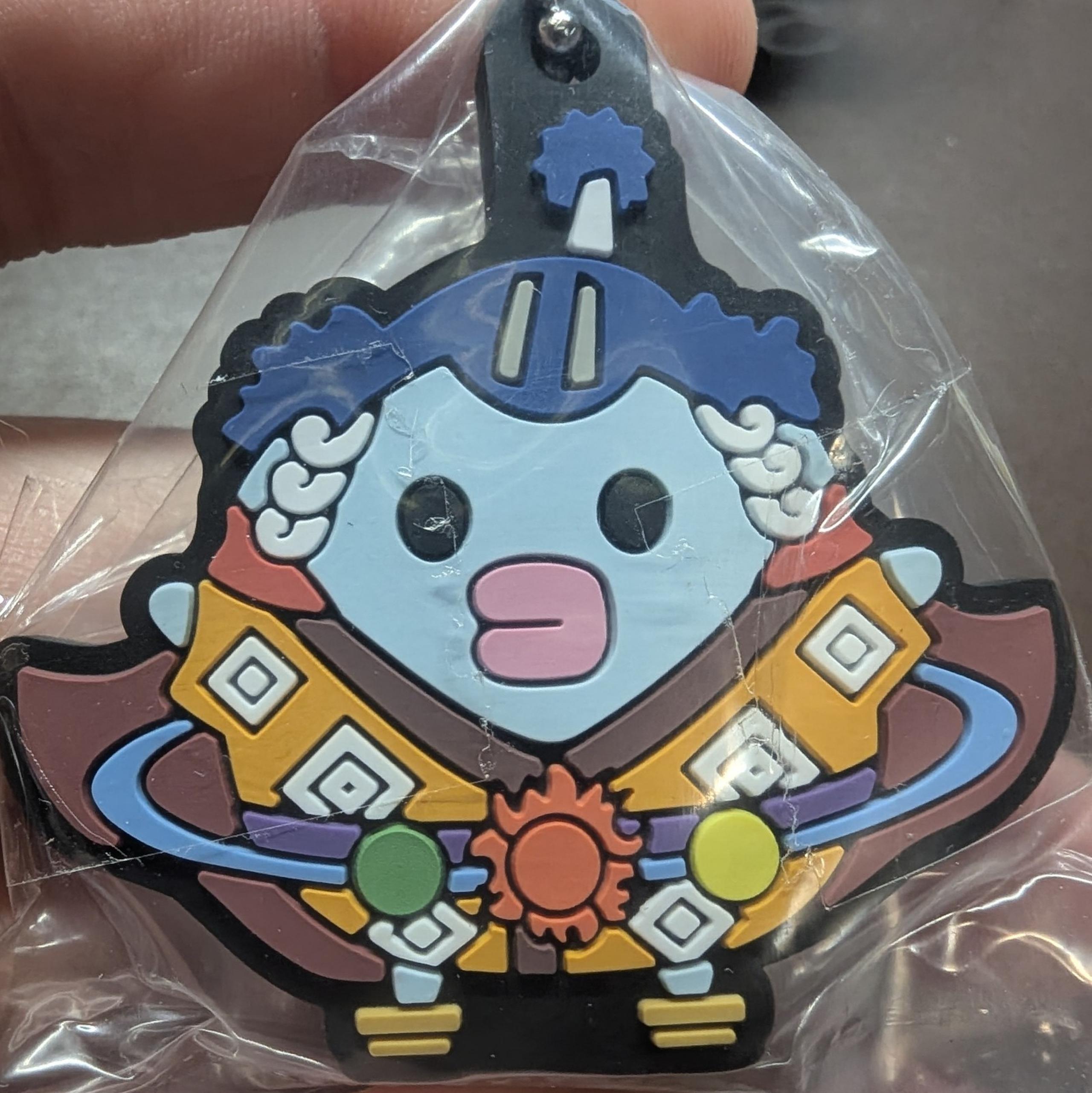 Jinbei Tamagotchi x one piece special rubber mascot keychain