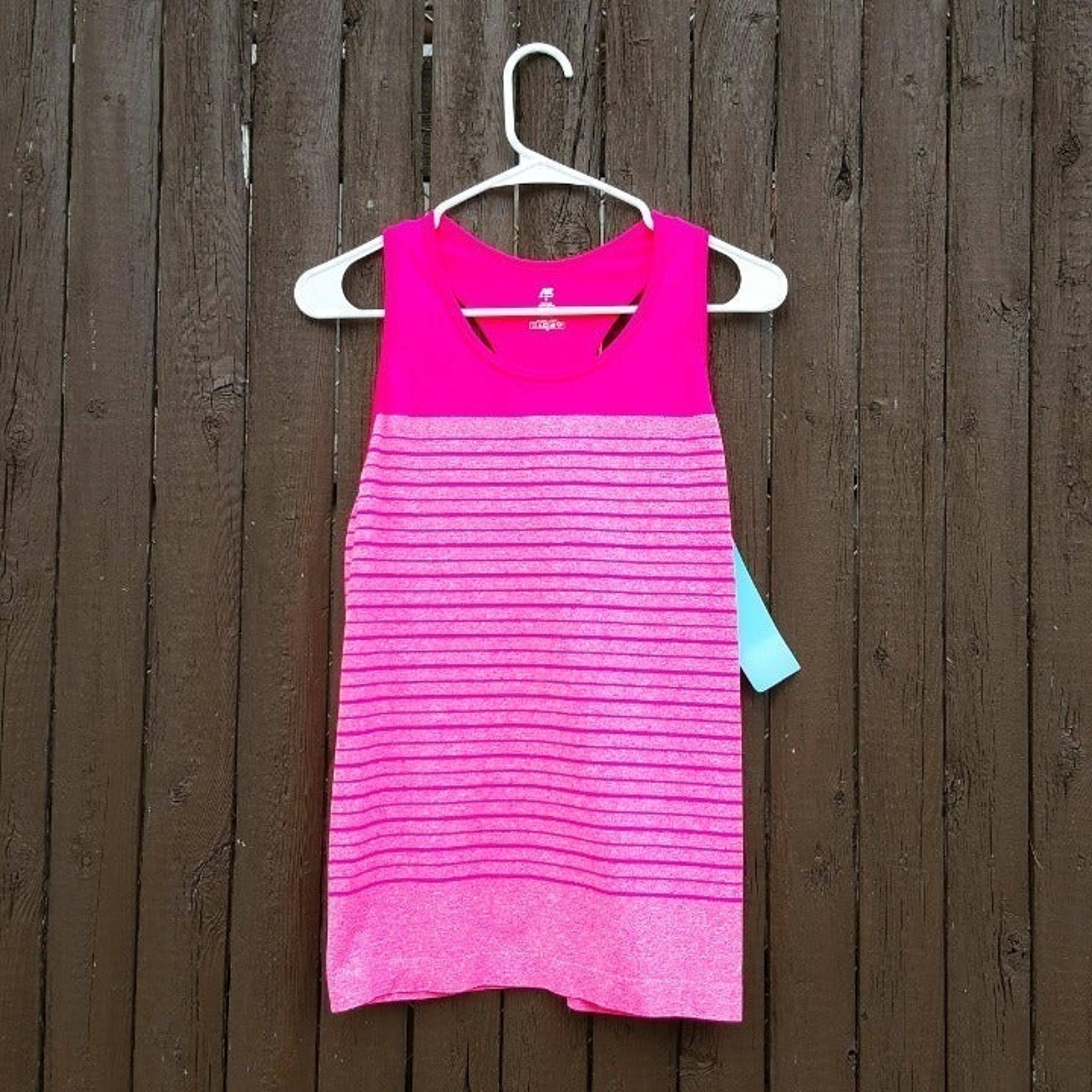 New Balance Striped Sport Tank Top