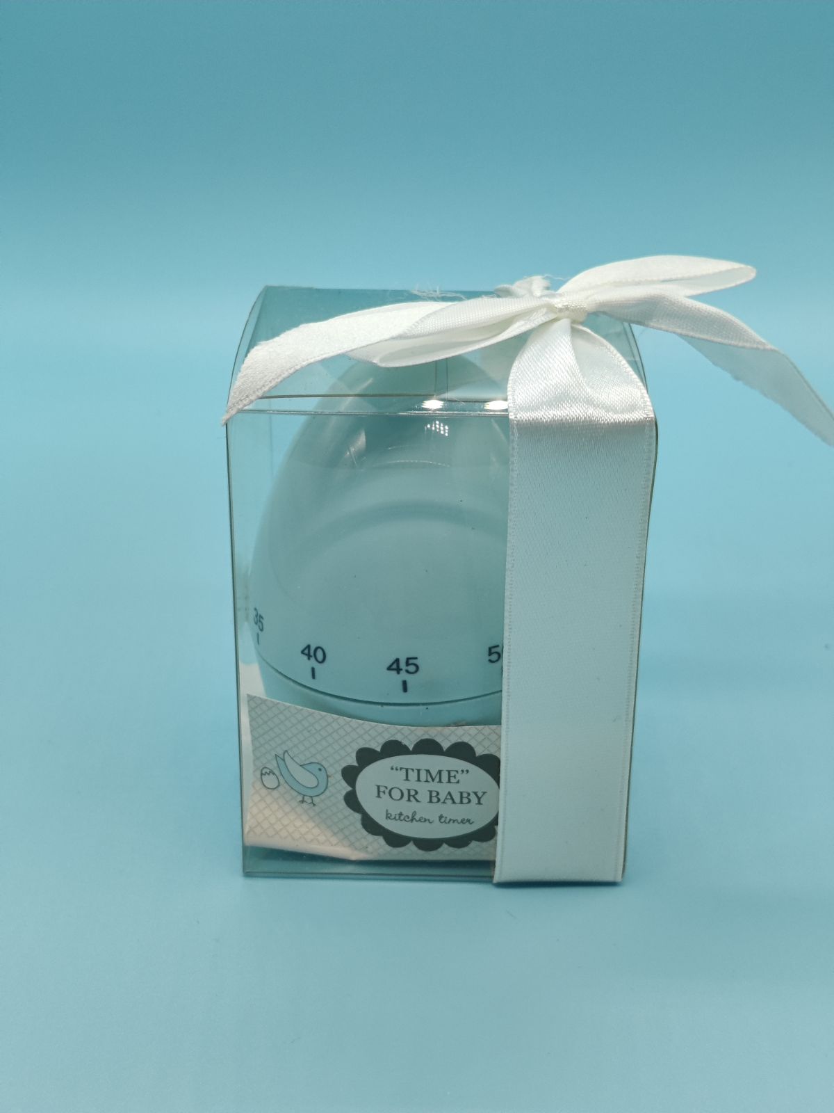 Time For Baby Blue Egg Timers Baby Shower Favors