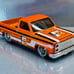Hot Wheels Custom Fram ‘83 Chevy Silverado with Rubber Tires Real Riders