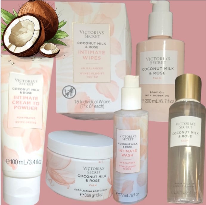 Victoria’s Secret COCONUT MILK & ROSE INTIMATE 6 PIECE BUNDLE