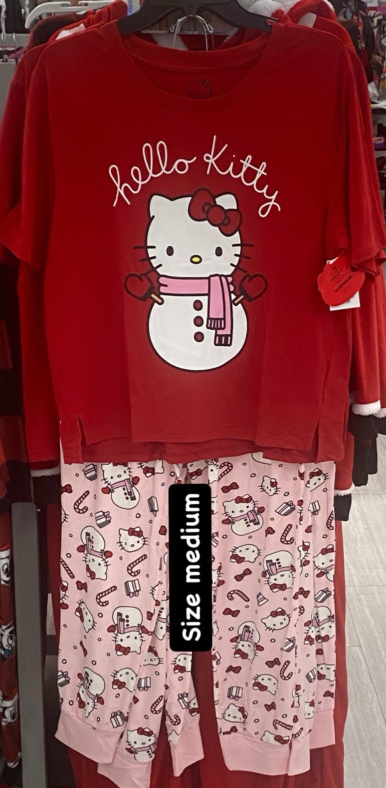 Hello Kitty pajama set — size MEDIUM