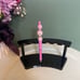 Beaded pen Breast Cancer Awareness inspired silicone focal set of 5 BCA Pink