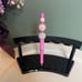Beaded pen Breast Cancer Awareness inspired silicone focal set of 5 BCA Pink