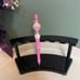Beaded pen Breast Cancer Awareness inspired silicone focal set of 5 BCA Pink