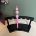 Beaded pen Breast Cancer Awareness inspired silicone focal set of 5 BCA Pink