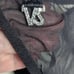 Vintage Victoria's Secret Black Bling Logo Mesh Chiffon Classic Thong Panties Lg