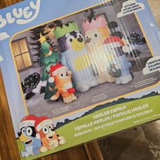 Gemmy bluey Christmas lightening inflatable